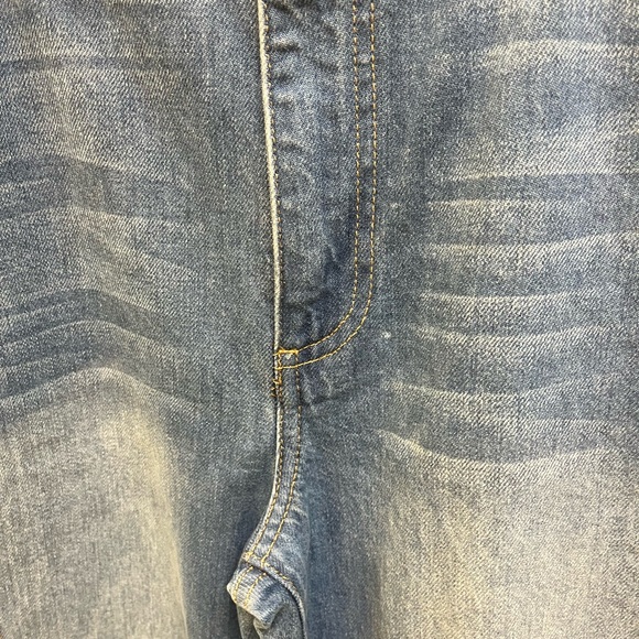 Alice & Olivia Wide Two Tone Wide Leg Jeans Size 31 - Picture 5 of 8